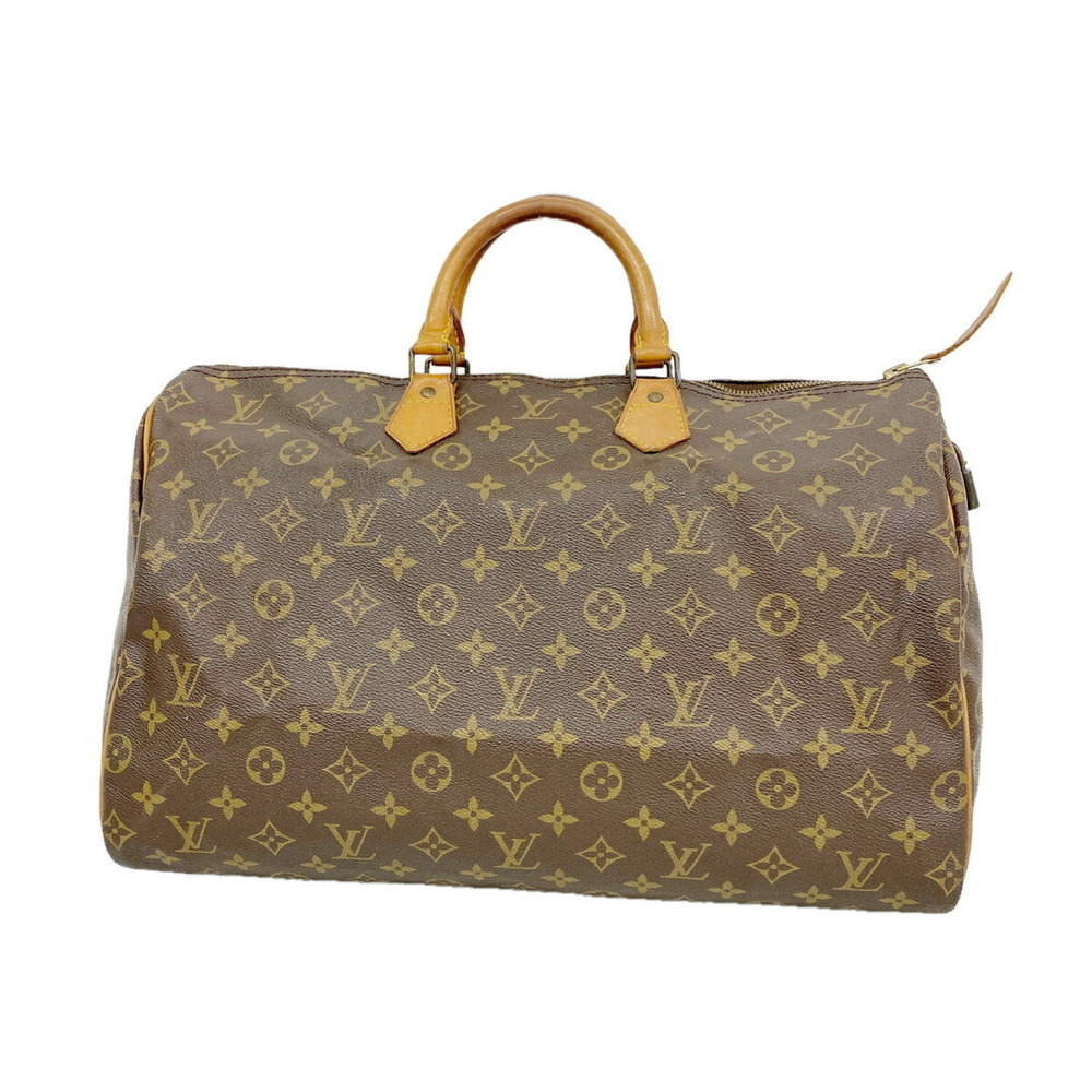 Louis Vuitton Monogram Speedy 40 Handbag M41106 Brown Women's